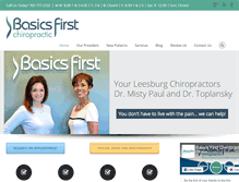 Tablet Screenshot of basicsfirstchiropractic.com